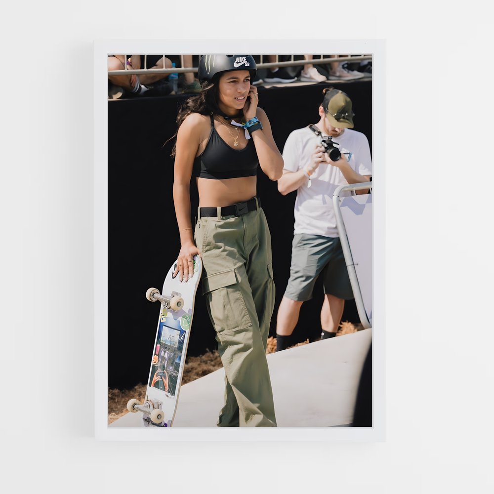 Poster Rayssa leal – affiche Skateboard (vue 3)